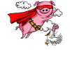 Flying Pig Funny Farm Animal