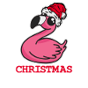 Flamingo Christmas in July
