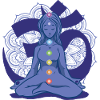 Yoga meditation chakra healing.