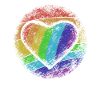 Coeur arc en ciel