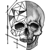 Skull polygon