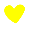 Yellow heart gift idea