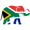 Sydafrika Flag afrikaans Suid-Afrika Elephant