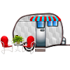 caravan with chairs