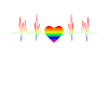 Gay pride & proud heartbeat
