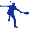 Basque pelota silhouette