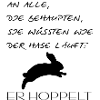 Hoppelt | Hase | Spruch