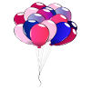 pink balloons
