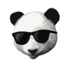 Panda Pandabär Tier cool Sonnenbrille