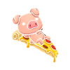 Schweineliegende Pizza Süßes Geschenk