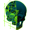 Minimal EDM Skull polygon