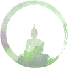 Buddhism - Buddha Silhouette Enso Zen Circle 1