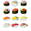 Sushi Übersicht Kostüm Arten