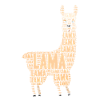 Lama Word Art