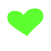 Green heart gift idea