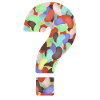 Jelly beans question mark sweets