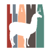 Llama Alpaca Rétro Drôle d’animaux