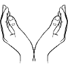 Hände Schale