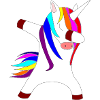 dabbing unicorn