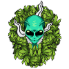 Alien Weed Funny Marijuana Cannabis