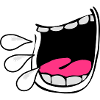 mouth screaming roar