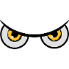 Evil eyes dangerous Owl