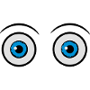 Yeux effrayés