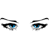Beautiful woman eyes