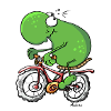 Funny Cycling Tour Frog