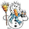 Funny Snowman