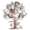 Funny Sheep Tree