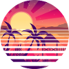 Sunset asian landscape