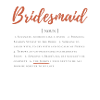 Bridesmaid