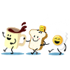 Good morning, breakfast coffee toast & fried