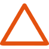 empty triangle panel add text