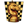 Pièce d'échecs Springer Chessboard