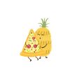Pizza Ananas Hawaii - Italie, cadeau
