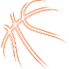 Ballon abstrait de basket-ball
