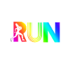 run rainbow running athletic