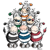 Colourful Zebras