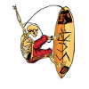 SURF Skull - Surfing Zombie