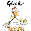 Glückliche Glucke