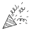 Party confetti icon