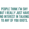 Geek | People think I'm shy