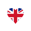 FLAG HEART ENGLAND