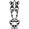 zebre funny drawing animals cartoon