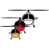 Hubschrauber Helikopter formation