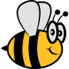 Abeille drôle mignon