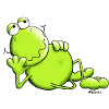 Funny Dreamy Frog