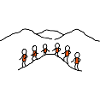 6 Männchen wandern - V2